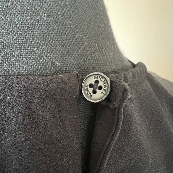 Michael Kors Flowy Cold Shoulder Pleated Long Sleeve Halter Top NWOT M - Picture 12 of 15